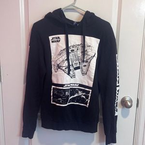 H&M. Black Star Wars graphic hoodie. Size Men’s Small.